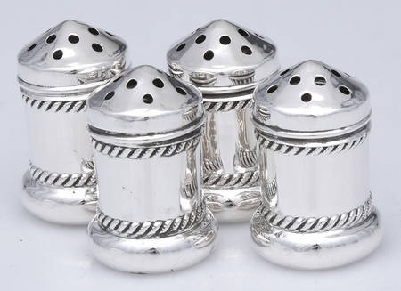 Sterling Hollowware 2 Sets Individual Salt & Pepper Set