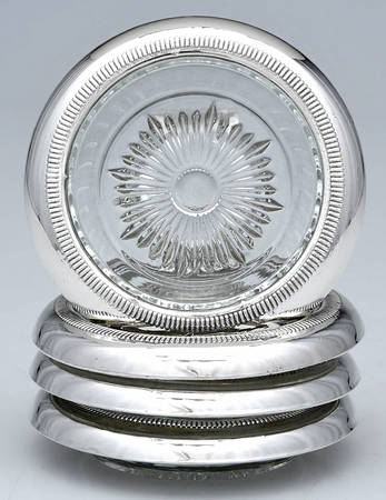 Sterling Hollowware Coaster - Set of 4