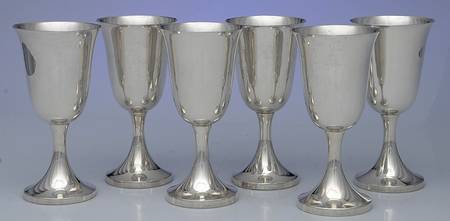 Sterling Hollowware Water Goblet - Set of 6