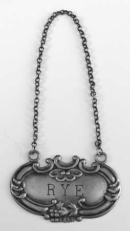 Sterling Hollowware Decanter Label