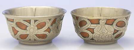 Sterling Hollowware Pair of Round All Purpose Dishes