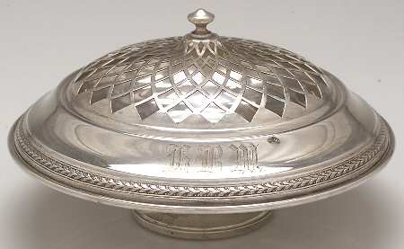 Sterling Hollowware Small Centerpiece with Frog