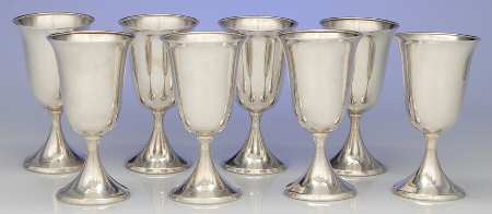 Sterling Hollowware Water Goblet - Set of 8