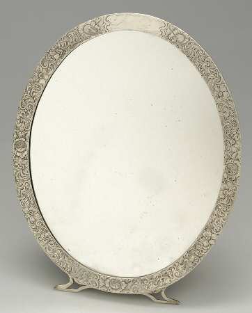 Sterling Hollowware 11" x 9" Oval Standing Mirror