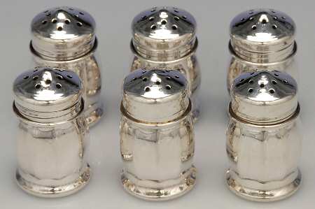 Sterling Hollowware Individual Salt and Pepper (3 Sets)
