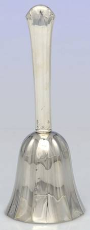 Sterling Hollowware Plated Bell with Sterling Handle