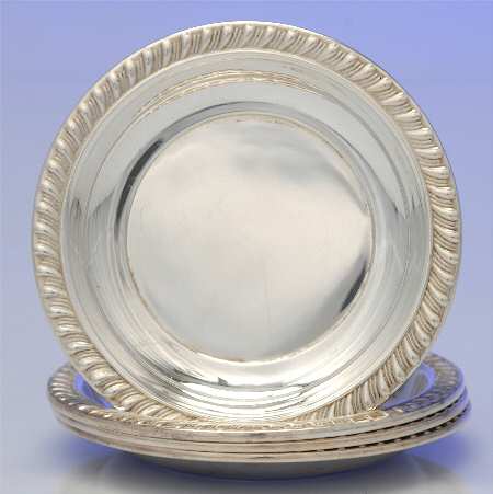 Sterling Hollowware Butter Pat - Set of 4