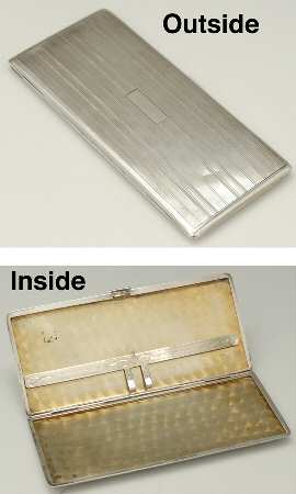 Sterling Hollowware Money Case