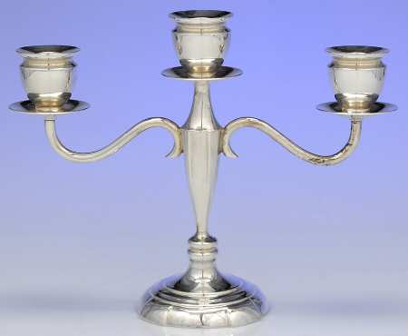 Sterling Hollowware 8" 3 Light Candelabra