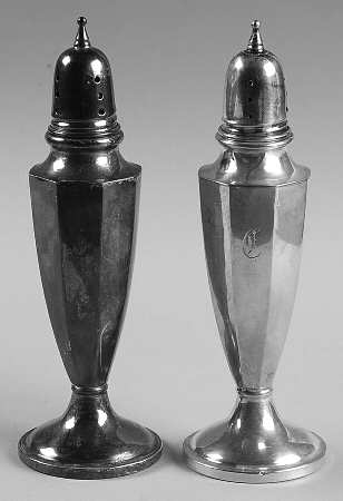 Sterling Hollowware Weighted Salt and Pepper Set