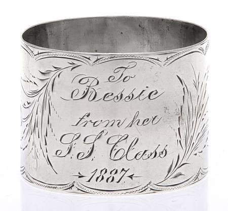 Sterling Hollowware Round Napkin Ring