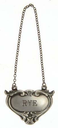 Sterling Hollowware Decanter Label