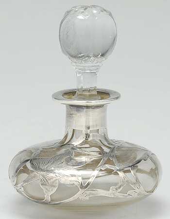 Sterling Hollowware Round Perfume Bottle with Stopper