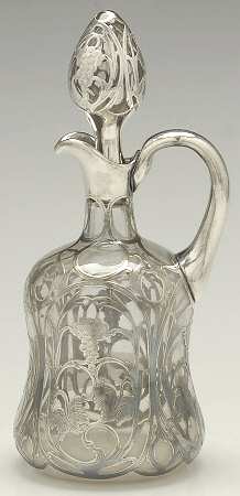 Sterling Hollowware Sterling Overlay Wine Decanter