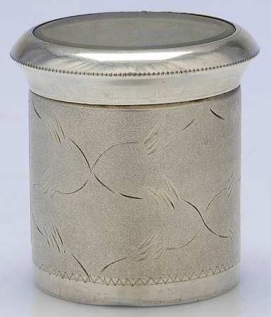 Sterling Hollowware Solid Powder Box & Lid