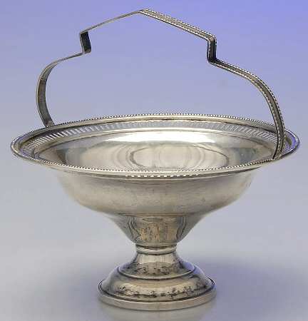 Sterling Hollowware Handled Round Compote (Hieght X Width)