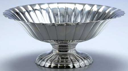 Sterling Hollowware 9" Round Pedestal Centerpiece