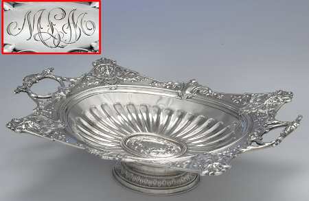Sterling Hollowware 14" Oval Handled Centerpiece Pedestal Base