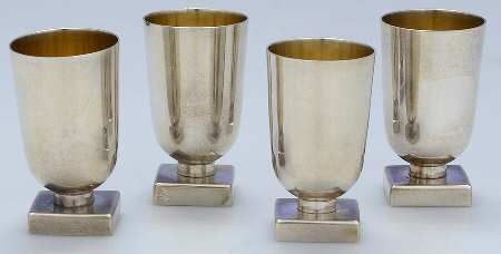 Sterling Hollowware Cordial Cup - Set of 4