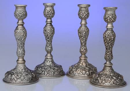 Sterling Hollowware 7" Candlestick - Set of 4