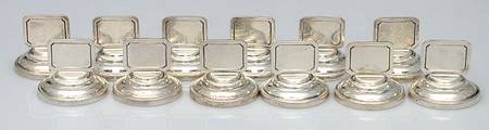 Sterling Hollowware Weighted Place Card Holder - Set of 12