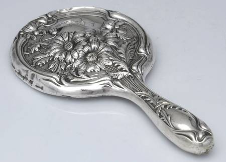 Sterling Hollowware Mirror with Handle