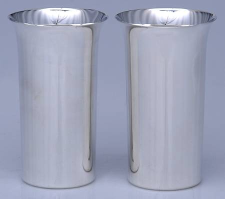Sterling Hollowware Pair of 10 Oz Tumblers