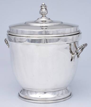Sterling Hollowware Ice Bucket & Glass Liner