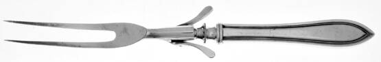 Saybrooke (Silverplate, 1919) Small Steak Carving Fork with Stainless Prongs