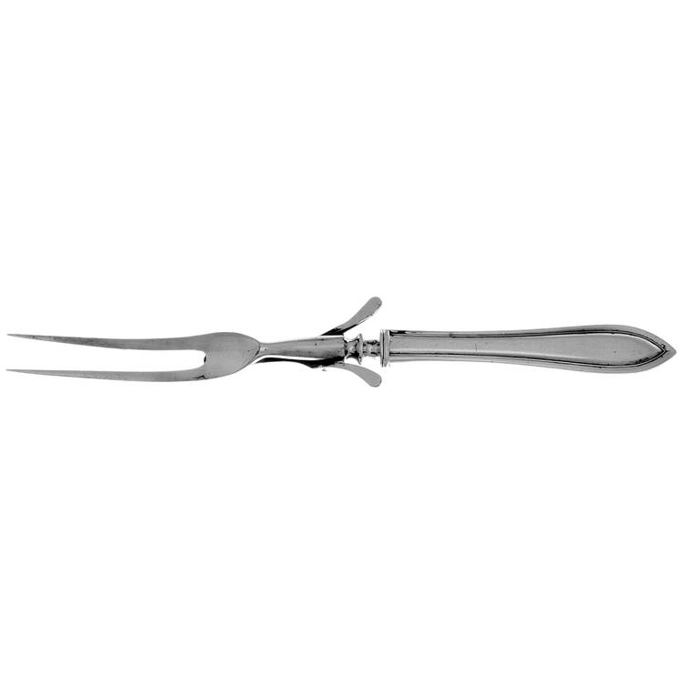 Saybrooke (Silverplate, 1919) Large Stainless-Prong Roast Carving Fork