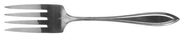 Saybrooke (Silverplate, 1919) Medium Solid Cold Meat Serving Fork