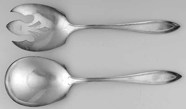 Saybrooke (Silverplate, 1919) (2 Pc) Solid Salad Set