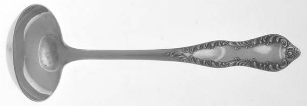U. S. Silver Three (Silverplate) Solid Piece Cream Ladle
