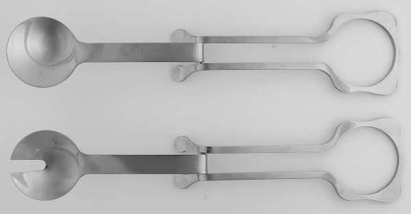 Parte Inversa (Stainless) (2 Pc) Solid Salad Set