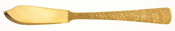 Golden Renaissance (Gold Electroplate) Flat Handle Master Butter Knife