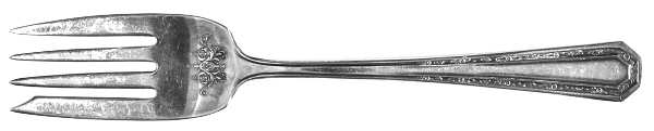 UNF483 (Silverplate) Medium Solid Cold Meat Serving Fork
