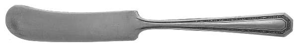 UNF483 (Silverplate) Flat Handle Butter Spreader
