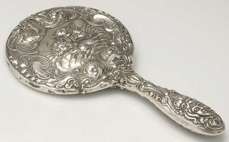 Loves Dream (Sterling, 1904, Hollowware) Mirror with Handle