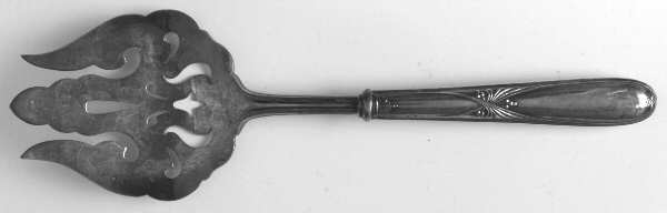 UNF495 (Sterling) Salad Serving Fork with Plated Prongs
