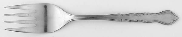 UNF497 (Stainless) Medium Solid Cold Meat Serving Fork