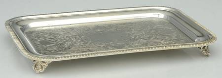 Silverplate Hollowware 9" Rectangular Tray