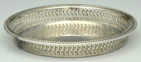 Silverplate Hollowware 10" Gallery Tray