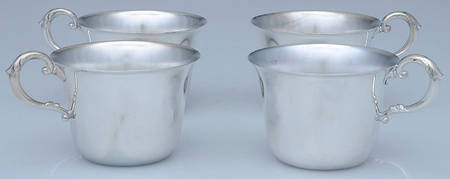 Silverplate Hollowware Punch Cup - Set of 4