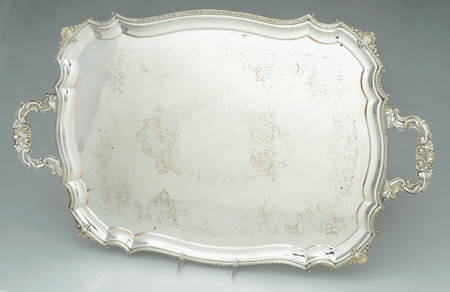 Silverplate Hollowware 22" Waiter Tray