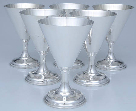 Silverplate Hollowware Water Goblet - Set of 6