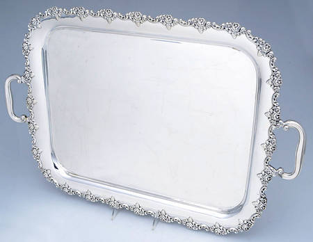 Silverplate Hollowware 20" Waiter Tray
