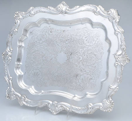 Silverplate Hollowware 15" Rectangular Tray