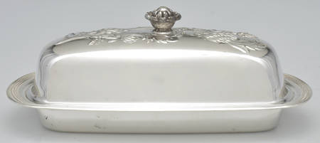 Silverplate Hollowware 1/4 Pound Covered Butter Dish