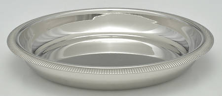 Silverplate Hollowware 7" Round Shallow Bowl