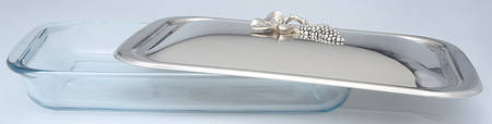 Silverplate Hollowware 3 Quart Rectangular Covered Casserole